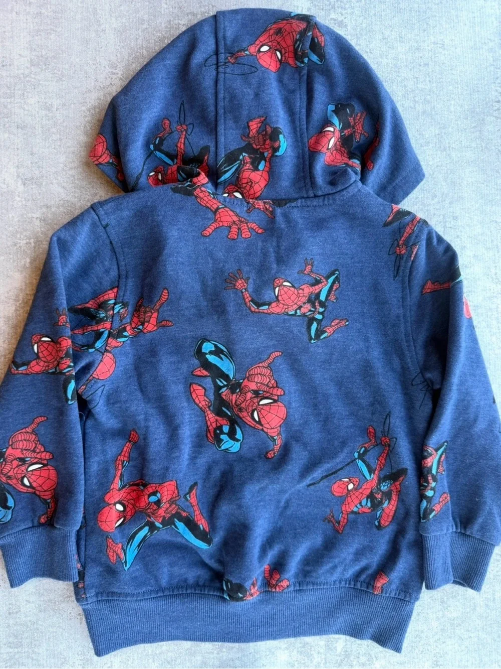 Marvel Spider-Man Children’s Zip Up Closure Hoodie with Character Zip Feature 5T